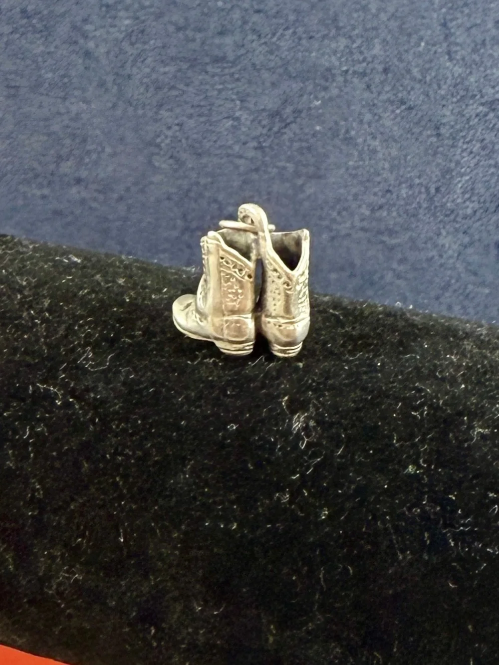 JAMES AVERY Sterling Silver Cowboy Cowgirl Boots Charm Pendant - Picture 5 of 11